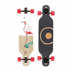 BTFL Tiffy Flamingo Dropthrough Longboard Kidslongboard