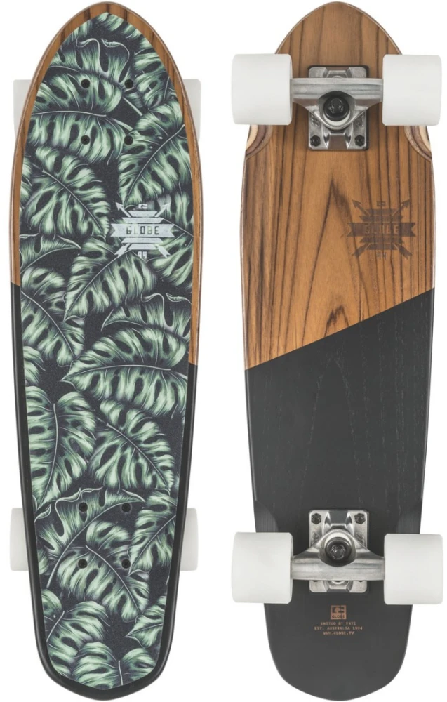 Globe BLAZER Longboard Komplettboard Teak Monstera 3 Globe BLAZER Longboard Komplettboard Teak Monstera