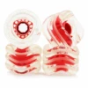 Shark Wheels DNA ROLL (4er Set) 72mm/ 78a Clear/Red Core -Skateboard Förderung shark wheels dna roll 4er set 72mm 78a clear red core
