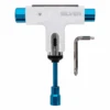 Silver Skate Longboard Tool White/Blue -Skateboard Förderung silver skate longboard tool white blue